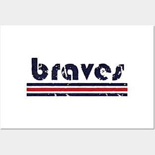 Braves line Posters and Art